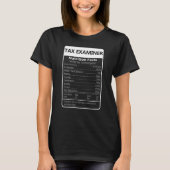 Facts Sarcastic Graphic Tax Examiner Nutrition T-shirt (Voorkant)