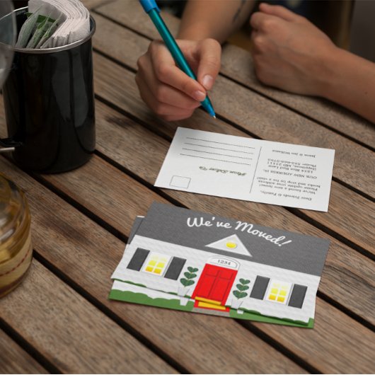 Facture de la maison Nouvelle adresse Carte postal