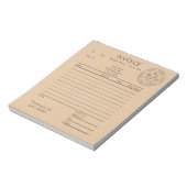 Factuur Custom Kraft Bakery Notitieblok (Gedraaid)