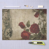 factuur en Roos Shabby Chic Decoupage Tissuepapier (Craft)