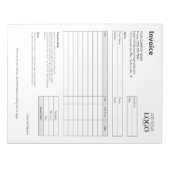 Factuur Modern Minimalist Professional Notitieblok (Voorkant)