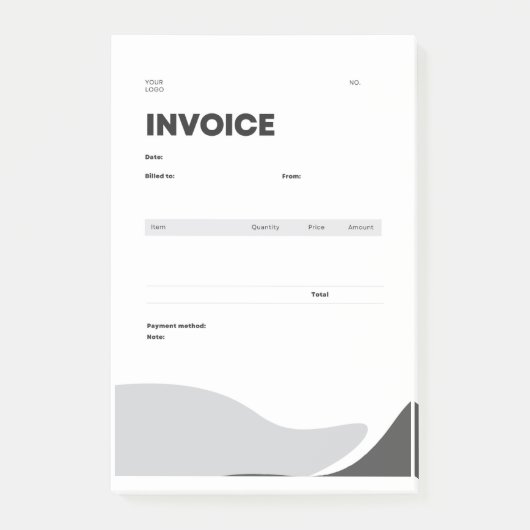 factuur post-it® notes (Voorkant)