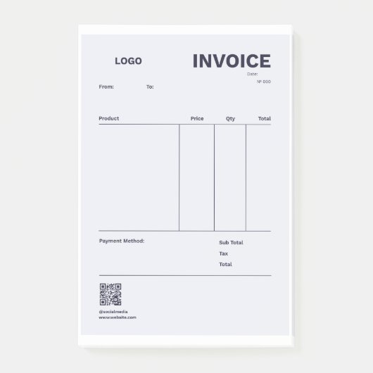 FACTUUR POST-IT® NOTES (Voorkant)