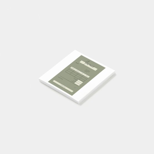 factuur post-it® notes (Schuin)