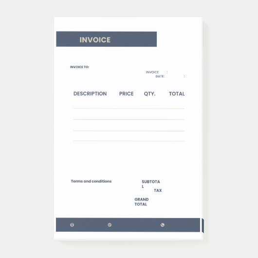 factuur post-it® notes (Voorkant)