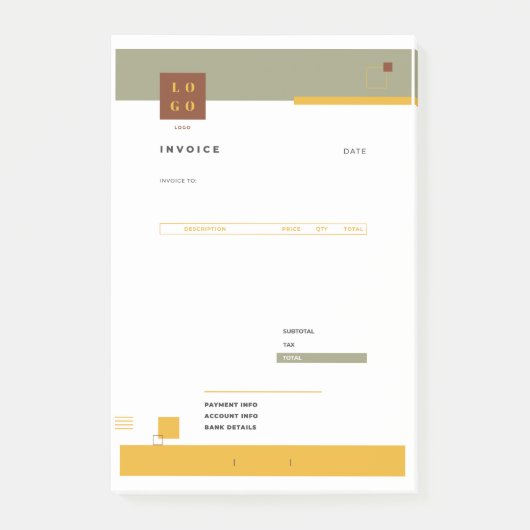 FACTUUR POST-IT® NOTES (Voorkant)