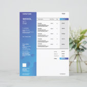 Factuur-sjabloon (Staand voorkant)