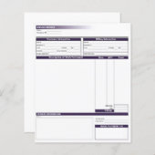 Factuur-sjabloon (Voorkant / Achterkant)