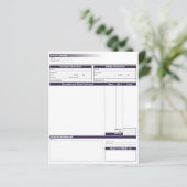 Factuur-sjabloon (Staand voorkant)