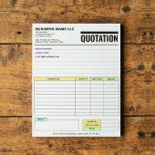 Factuurformulier / Verkoopbon | Zakelijke Offerte Notitieblok