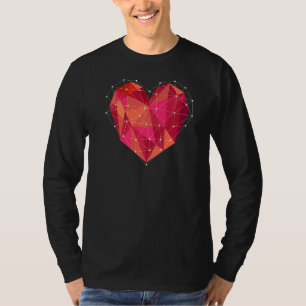 Facultatieve Valentijnse relatie tussen hartliefd T-shirt