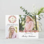 Faculté de droit Floral 2 Faire-part photo (Debout devant)