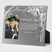 faculté de médecine caduceus diplôme plaque photo (Côté)