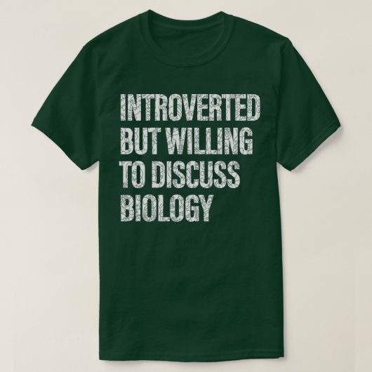 Faculteit om biologie te bespreken Studenten 1 T-shirt (Design voorkant)