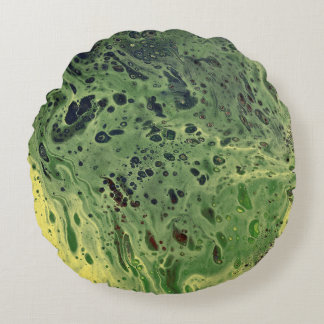 Fade Away 3 Gras Jaune Vert Abstrait Coussin