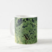 Fade Away 3 Gras Jaune Vert Abstrait Mug (Devant gauche)