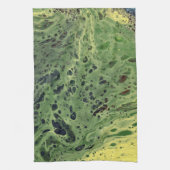 Fade Away 3 Gras Vert Jaune Serviette Abstraite (Vertical)
