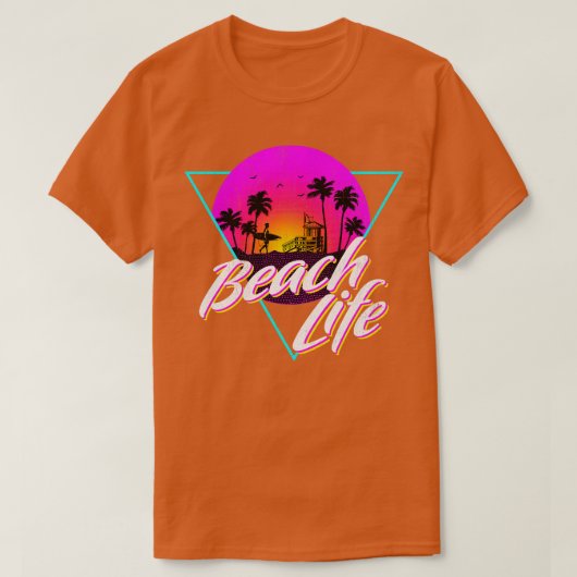  Fade Beach Life design T-shirt (Design voorkant)