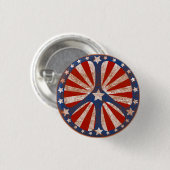 Faded American Peace Sign Ronde Button 3,2 Cm (Voorkant /achterkant)
