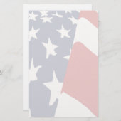 Faded Amerikaanse vlaggestationery Briefpapier (Voorkant / Achterkant)