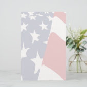 Faded Amerikaanse vlaggestationery Briefpapier (Staand voorkant)