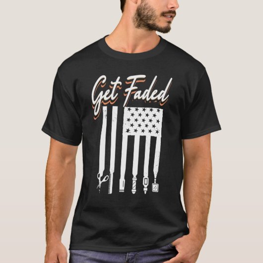 Faded Barber 1 T-shirt (Voorkant)