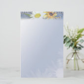 Faded Blue Jeans Briefpapier (Staand voorkant)