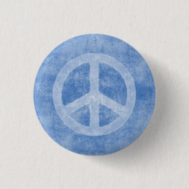 Faded Blue-vredesteken Ronde Button 3,2 Cm