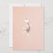 Faded denim & blush Bridal Shower Invitation Kaart (Achterkant)