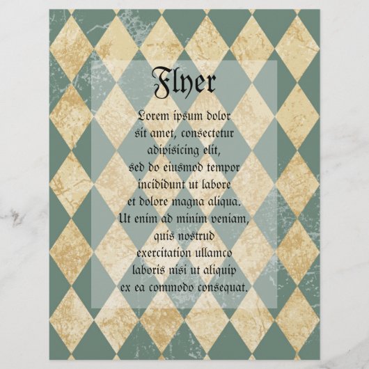 Faded Diamond Pattern Flyer (Voorkant)