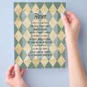 Faded Diamond Pattern Flyer (Hand)