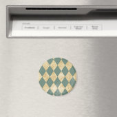 Faded Diamond Pattern Magneet (Insitu (Vaatwasser))