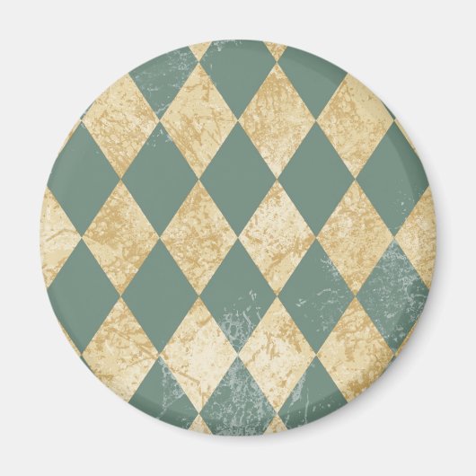 Faded Diamond Pattern Magneet (Voorkant)