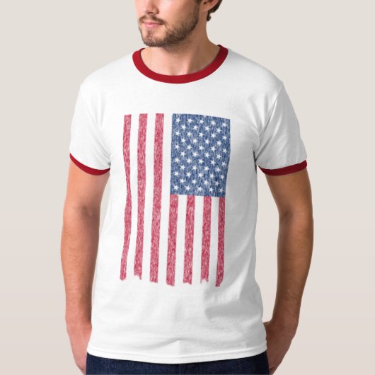 Faded en Torn, maar nog steeds heerlijk Amerikaans T-shirt (Voorkant)