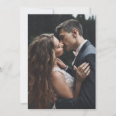 Faded Foto Elegant Wedding Save the Date Kaart (Achterkant)