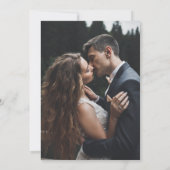 Faded Fotoweddenschap Sparen de Datum Vaste Kaart (Achterkant)