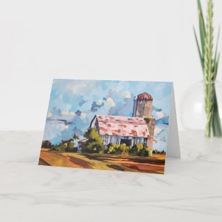 Faded Glory Originele Kunst Lege Vouwkaart Kaart