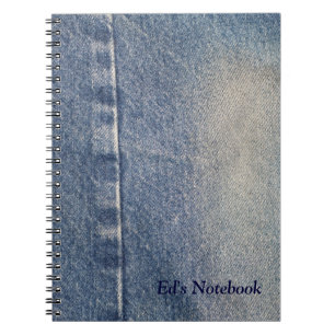 Faded Jeans/Denim Fabric Notitieboek