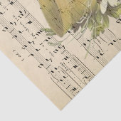 Faded muziekbladen Gold Bell-decoupage Tissuepapier (Detail)