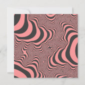 Faded roze Zebrastripes Kaart (Achterkant)