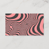 Faded roze Zebrastripes Visitekaartje (Voorkant)