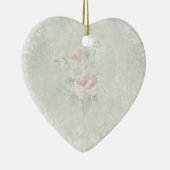 Faded Rozen Shabby  ontwerp Keramisch Ornament (Rechts)