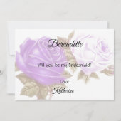  Faded Rozen Wil je mijn bruidsmeisje kaart (Achterkant)
