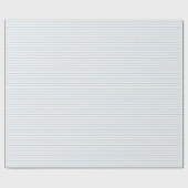 Faded Soft Blue Petite Stripe Gift Cadeaupapier (Vlak)