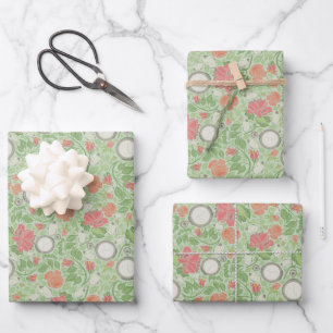 Faded Steampunk Clockwork Pocket Watch Inpakpapier Vel