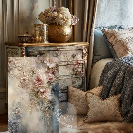 Faded Whispers Romantisch Roos Shabby Chic Tissuepapier