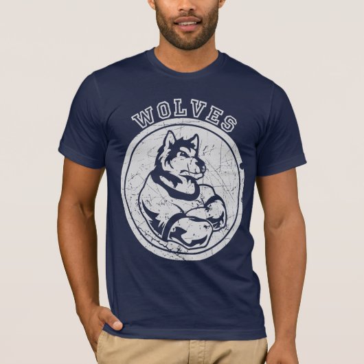 Faded Wolf Mascot T-shirt (Voorkant)