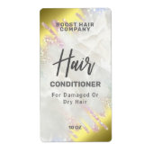 Fading Gold en Opal Glitter Hair Product Labels (Voorkant)