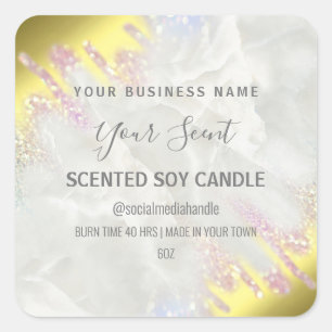 Fading Gold en Opal Soy Candle Labels