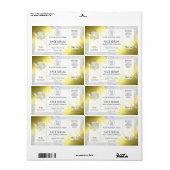 Fading Gold Hair Face Serum Label (Full Sheet)